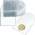 50 Pcs Single Pocket Coin Sleeves Collectors Individual Clear Plastic Sleeves Holders Small Coin Holders Plastic Coin Pouch Single Coin Protector for Coins Jewelry and Small Items Storage (2.2 Inches)